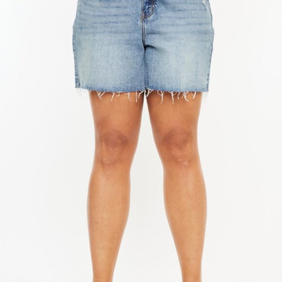 Hazel Blues® |  Kancan Raw Hem High Waist Denim Shorts - Picture 12 of 13
